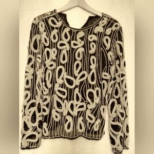 Ladies evening sequence top